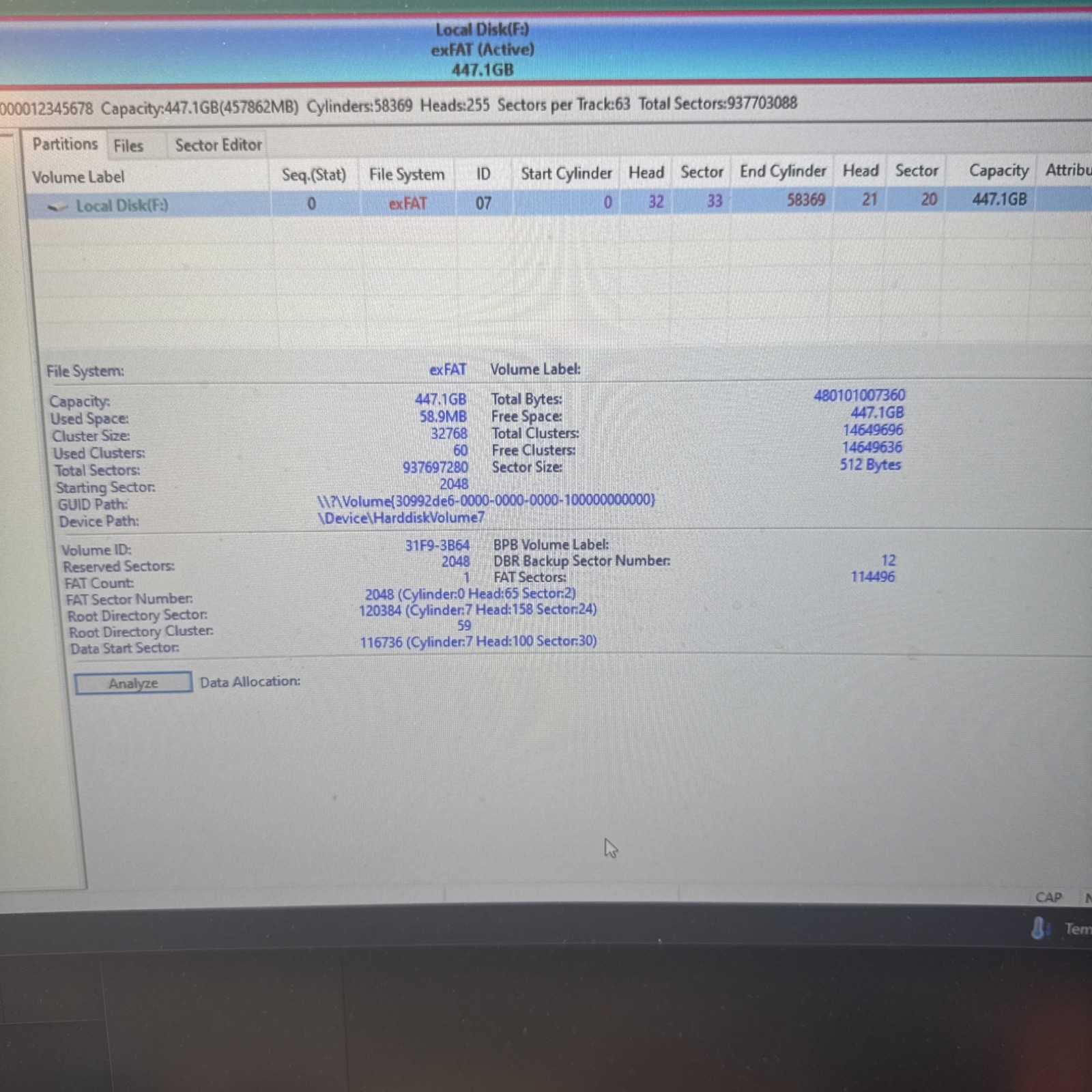 Toshiba SATA SSD TR150 480gb Freshly Formatted Exfat Used