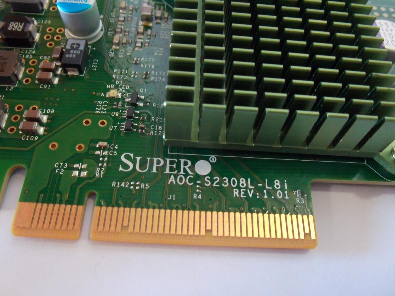 Supermicro AOC-S2308L-L8i 6Gb/s 8-Port SAS/SATA HBA PCIe 3.0 Controller Card