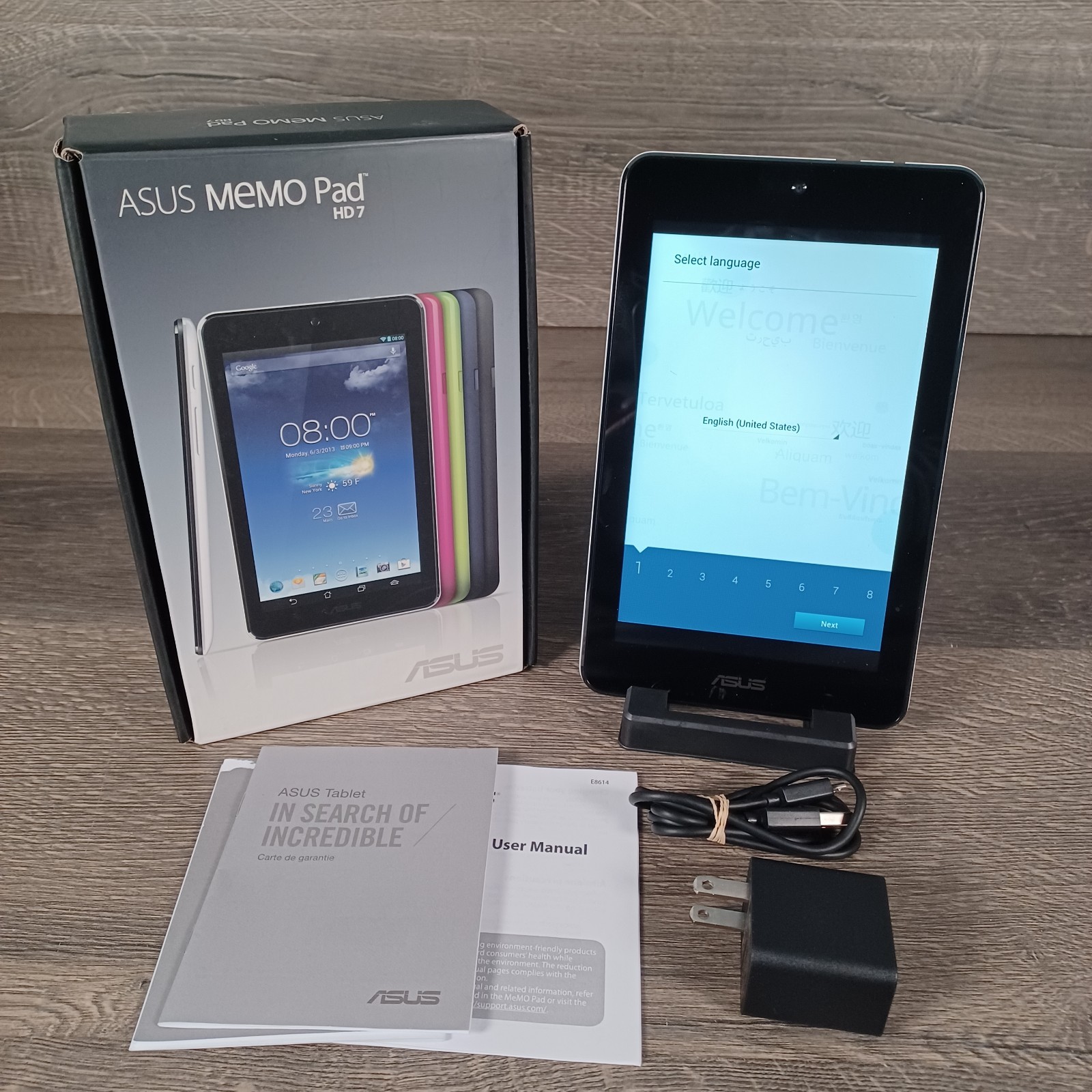 ASUS MeMO Pad HD 7 ME173X 16GB Wi-Fi 7in White Vivid HD Entertainment