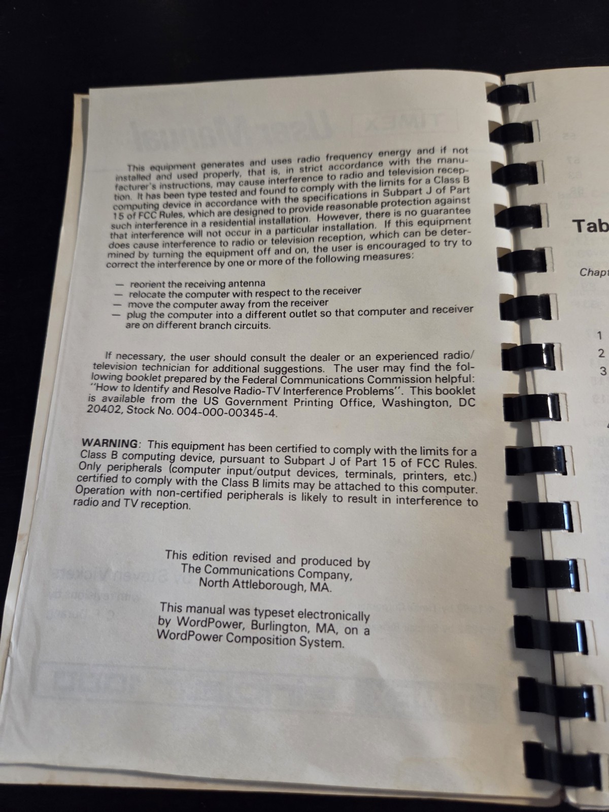 Timex Sinclair 1000 Original User Manual Instruction Book for the Computer 1982