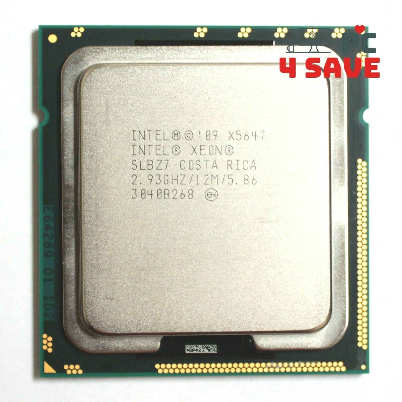 Intel Xeon X5647 SLBZ7 2.93 GHz Quad Core 12M LGA-1366 Server CPU Processor 130W