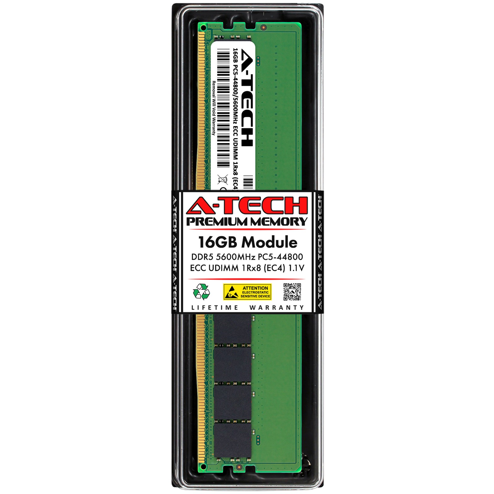 16GB PC5-44800 ECC UDIMM (Replacement for Micron MTC10C1084S1EC56BD1) Memory RAM