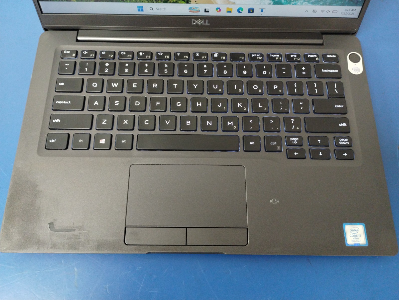 DELL LATITUDE 7400, Intel Core i7-8665U, 1.90 GHz, 16 GB, 256 GB M.2
