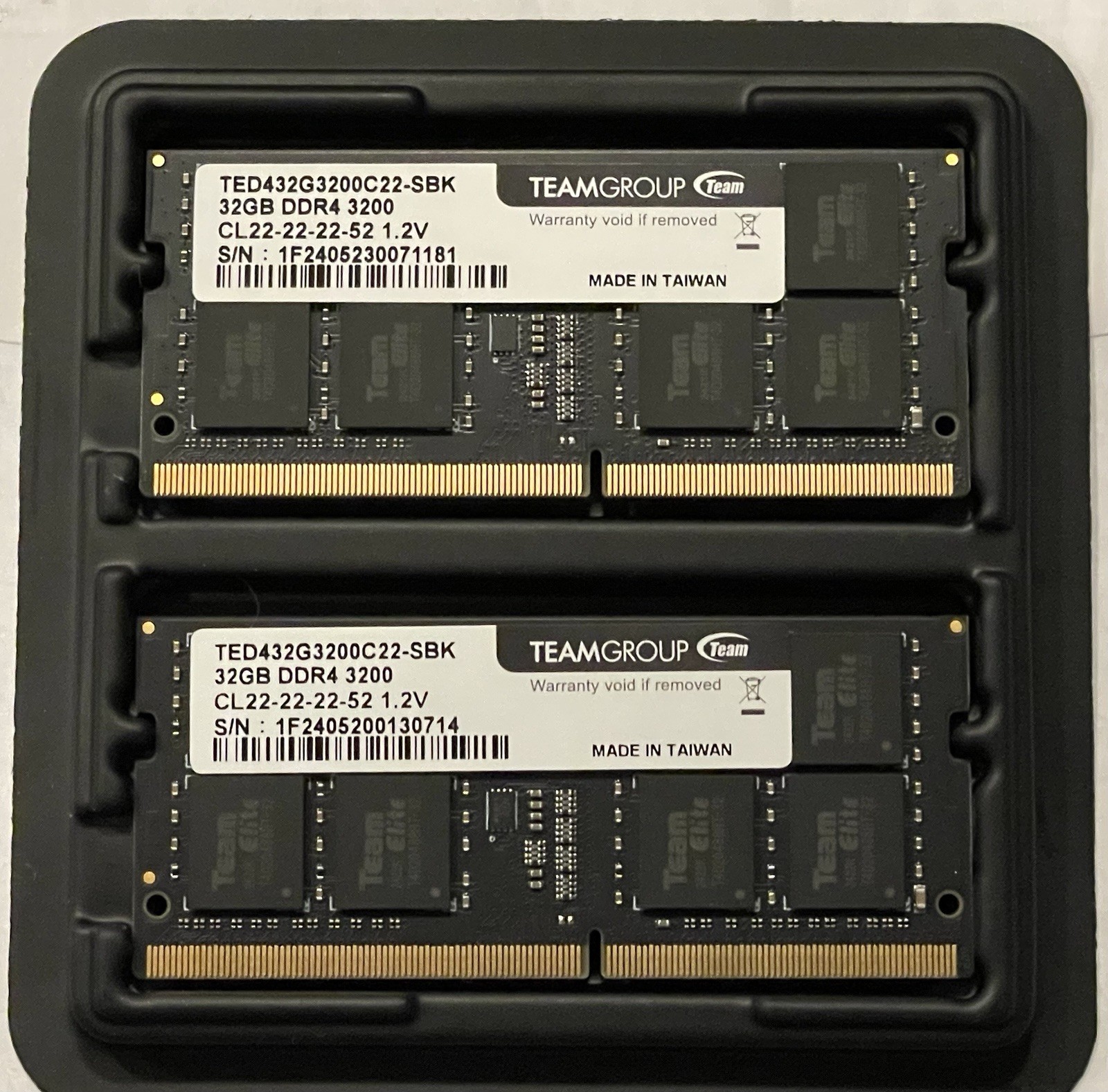 TEAMGROUP Elite DDR4 64GB Kit (2 x 32GB) 3200MHz PC4-25600 CL22 (2933MHz or 2…