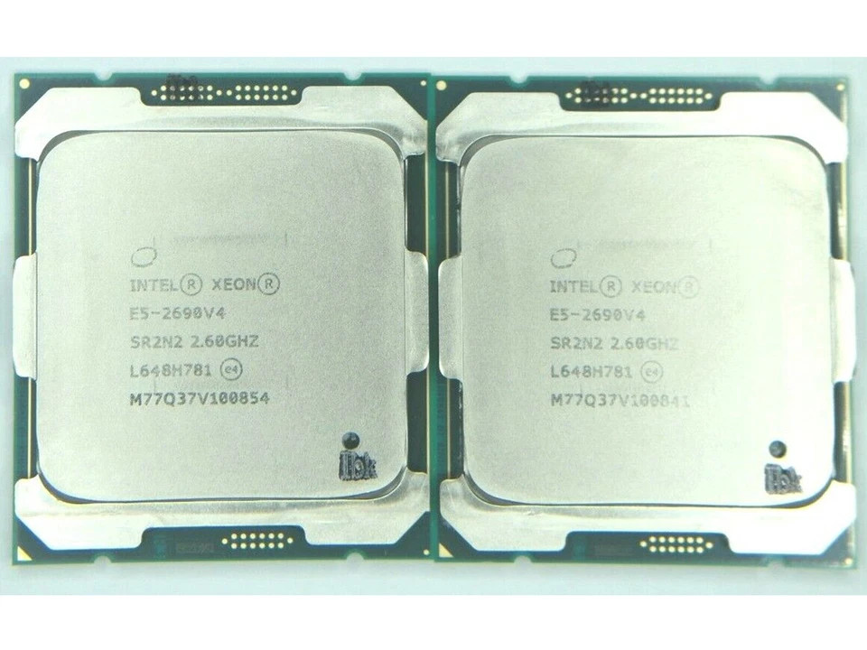 2PCS Intel Xeon E5-2690 V4 E5-2680 V4 E5-2660 V4 E5-2650V4 LGA2011-3 CPU