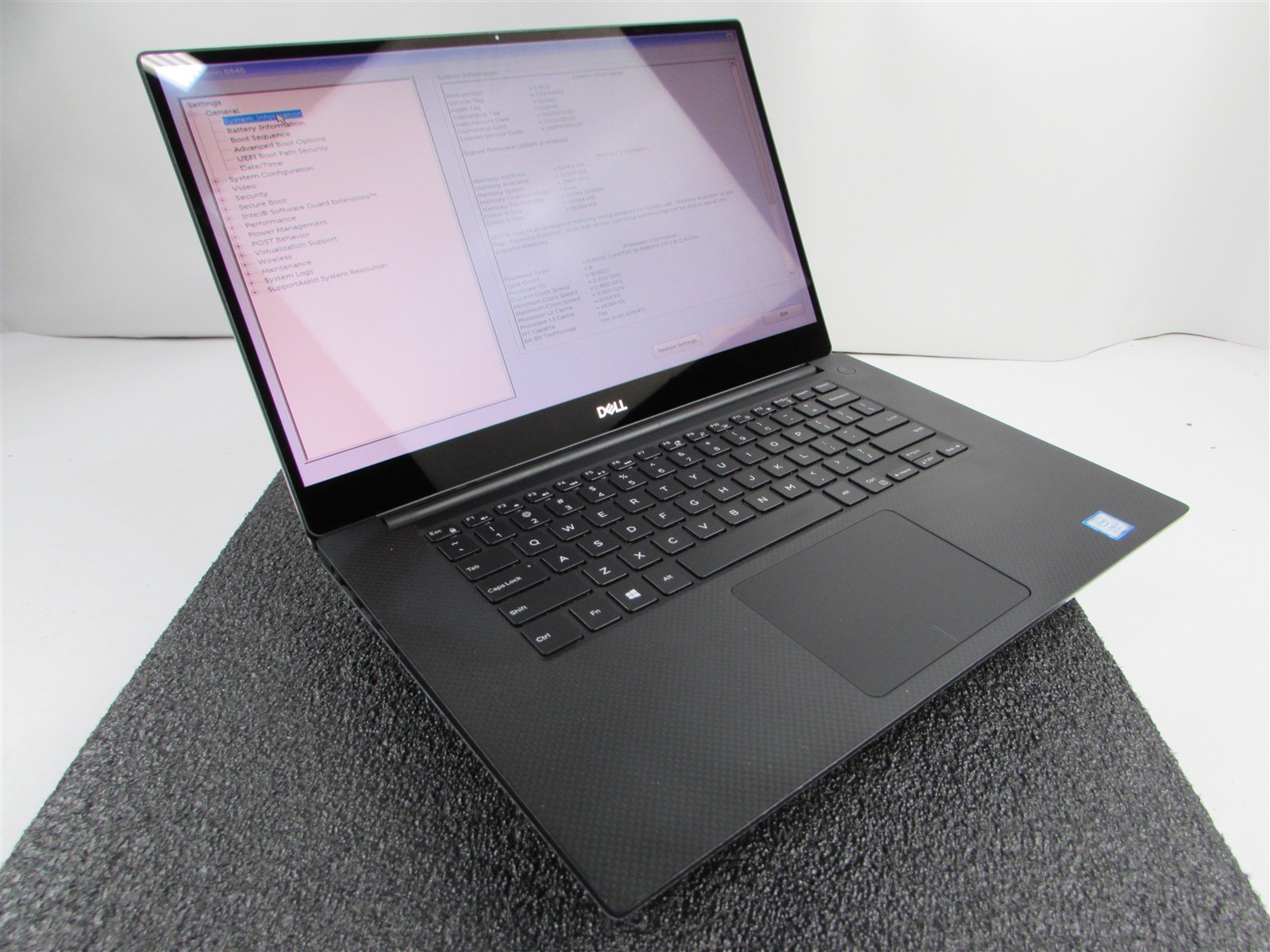 DELL PRECISION 5540 TOUCHSCREEN 4K I9-9980HK 512GB SSD 32GB RAM T2000 NO O.S