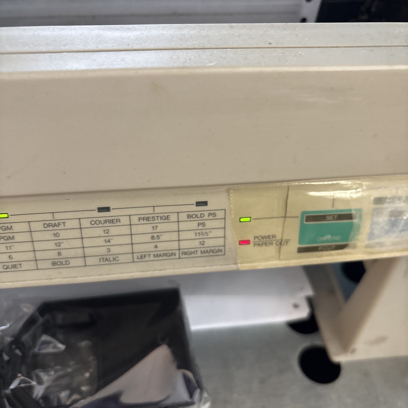 Panasonic KX-P1191 Multi-Mode Dot Matrix Printer w/ Power Cord & Cable Connector