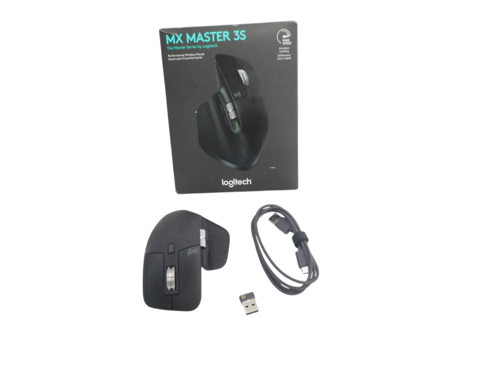 Logitech MX Master 3S Wireless Mouse – Black Graphite – Wireless Bluetooth,.