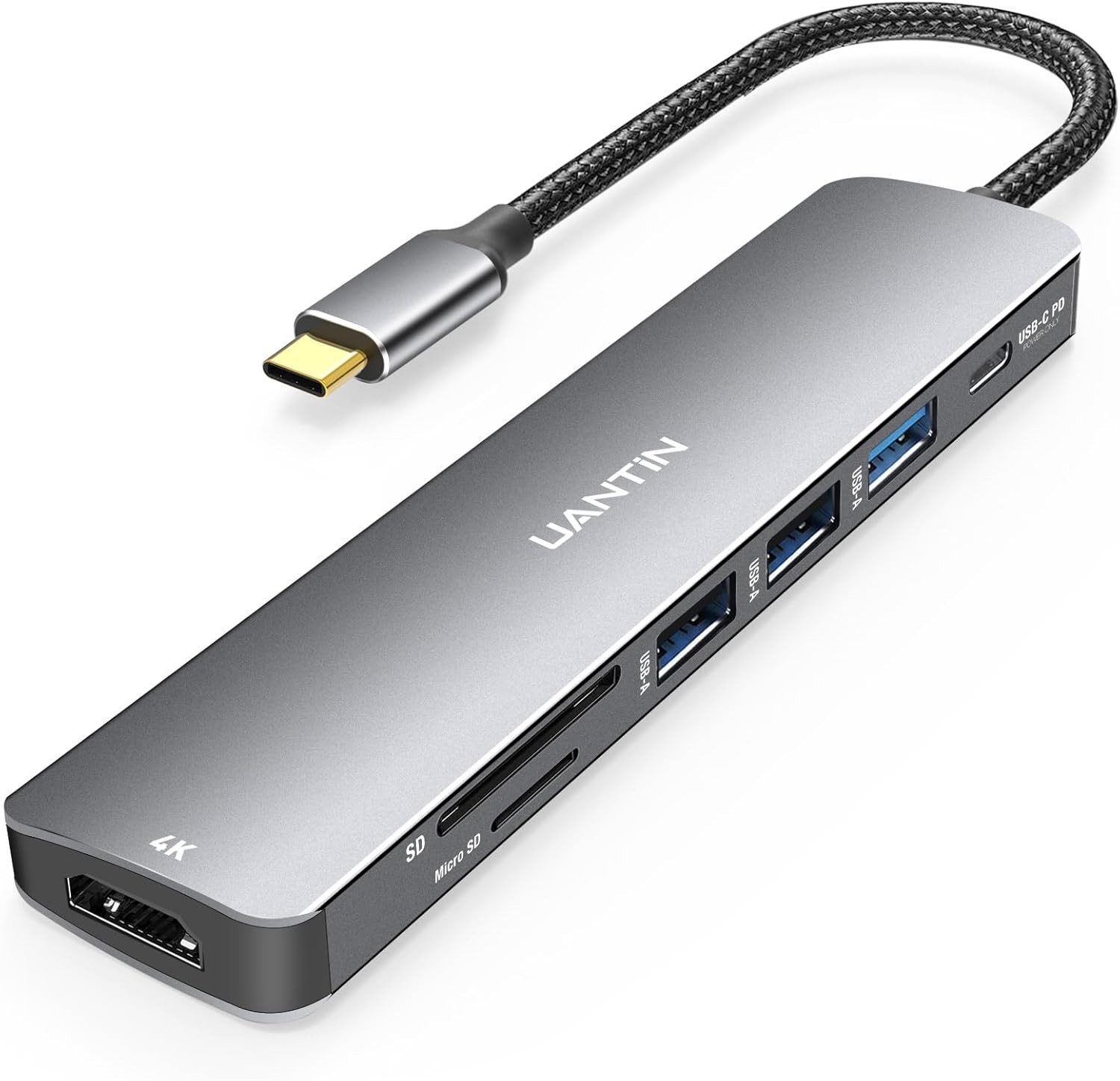 All-in-One 7-in-1 USB C Hub with 4K Video & Fast Power Delivery for Mac/Windows