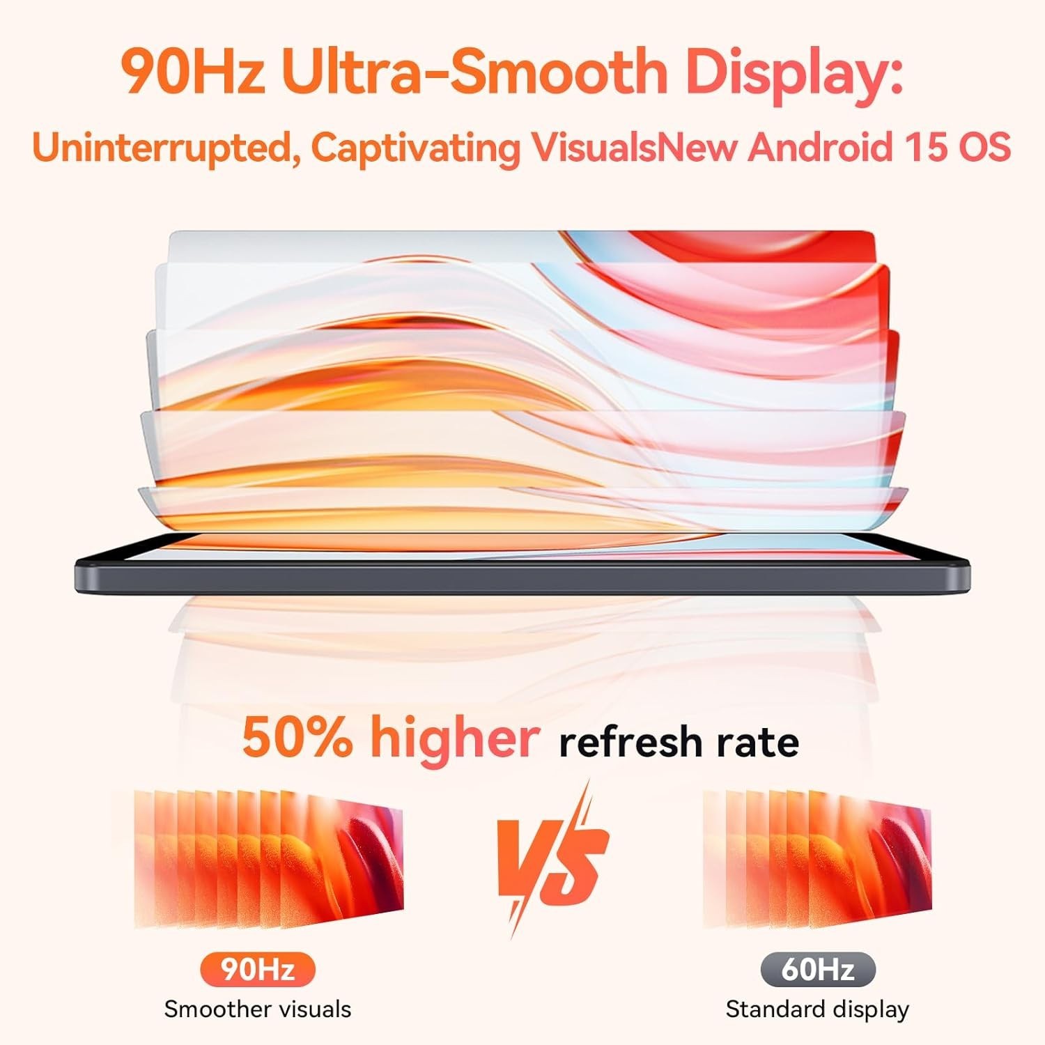 ALLDOCUBE Android 15 Tablet 8.7″ 90Hz Octa-Core 4000mAh 4G 800×1340HD 12+64GB