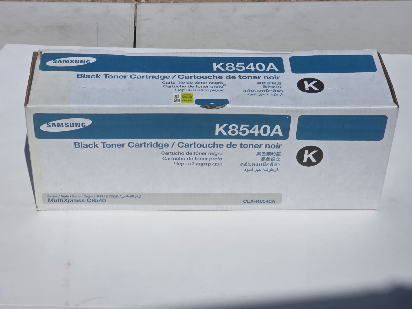 Samsung Toner CLX-K8540A Black Toner Cartridge for MultiXpress C8540 NEW NIB