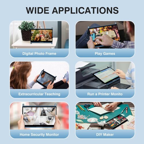 7 Inch LCD HDMI Display Screen 1024×600 Touch Screen Monitor for Raspberry Pi