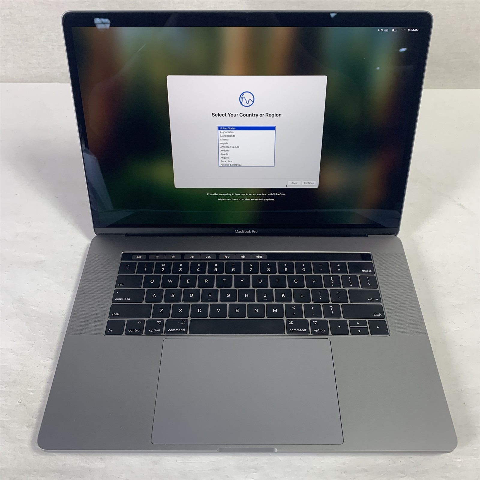 Apple MacBook Pro A1990 15″ 2019 Laptop Oct Core i9-9980HK 2.4GHz 16GB 500GB SSD