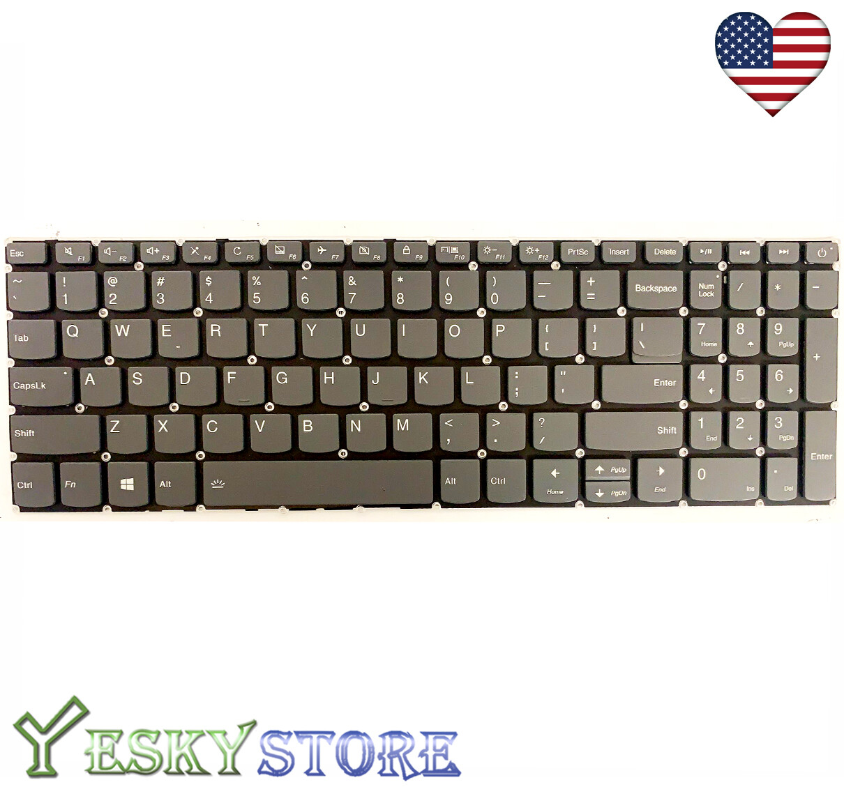 New US Lenovo IdeaPad 320-15IKB 320-15ISK 320-17IKB 320-17ISK Backlit Keyboard