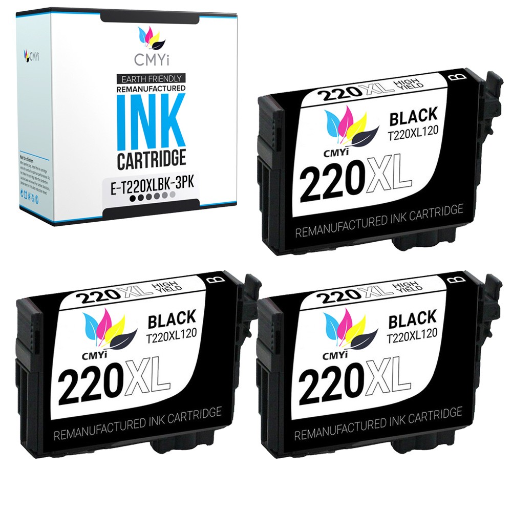 CMYi 220XL T220XL Black Color Ink Cartridges For Epson WorkForce 2750 2760 2650