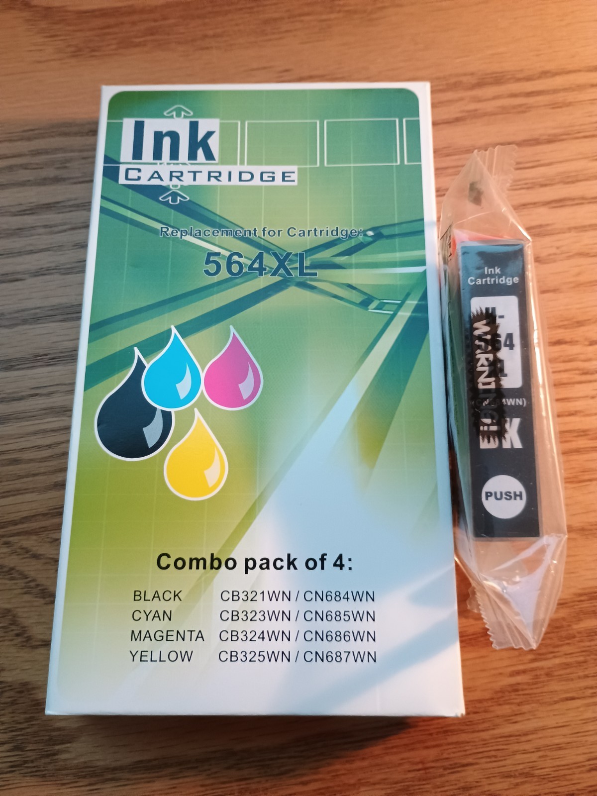 5PK 564XL Ink Cartridges For HP 564 XL Photosmart 7510 7520 6510 5510 Printer