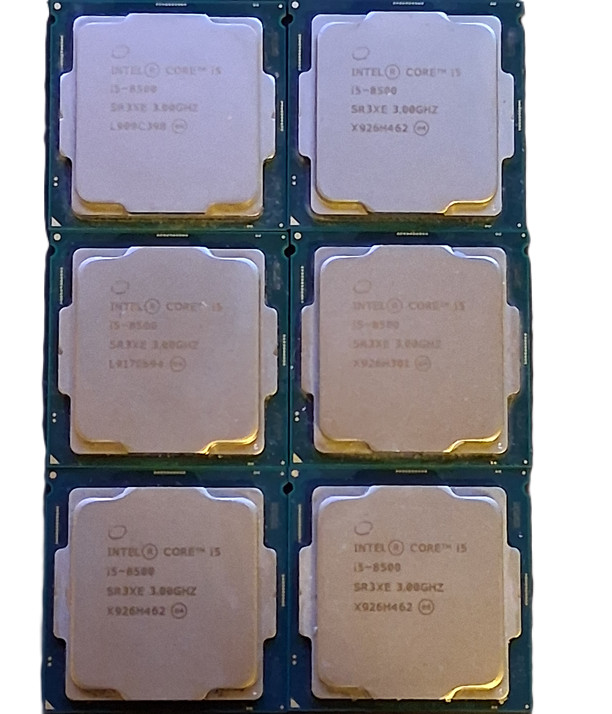 This is a lot of 6 Intel core i5 8500 CPU’s