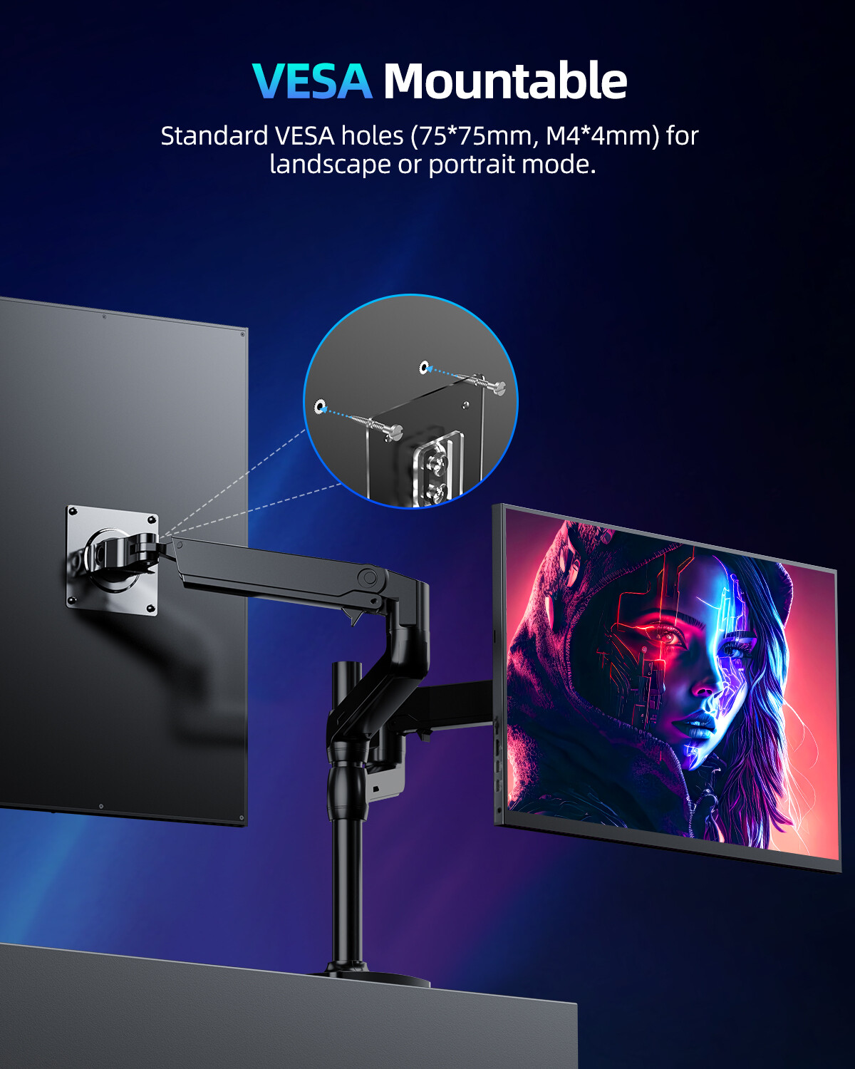 UPERFECT 18″ 2K 2560×1600 144Hz 2K Portable Monitor Gaming Screen 100I-P3