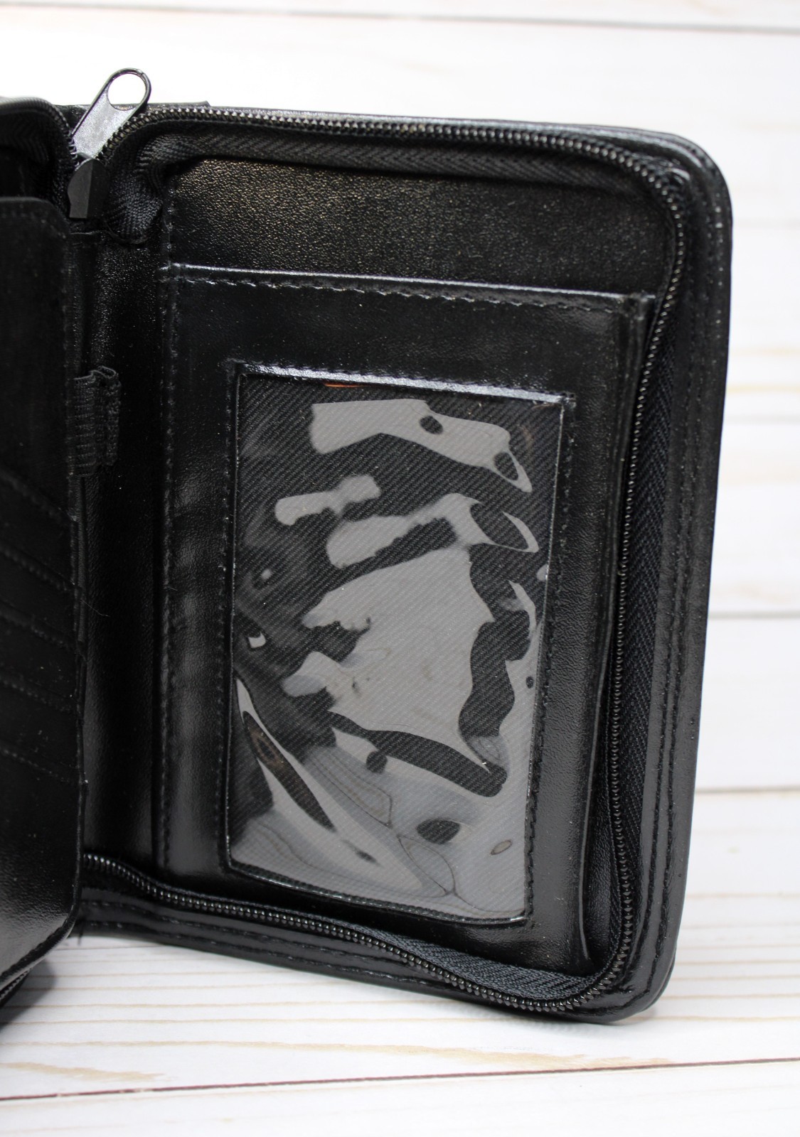 Vintage New Zippered Black Leather PDA Case – OES-CAS / 167288-01