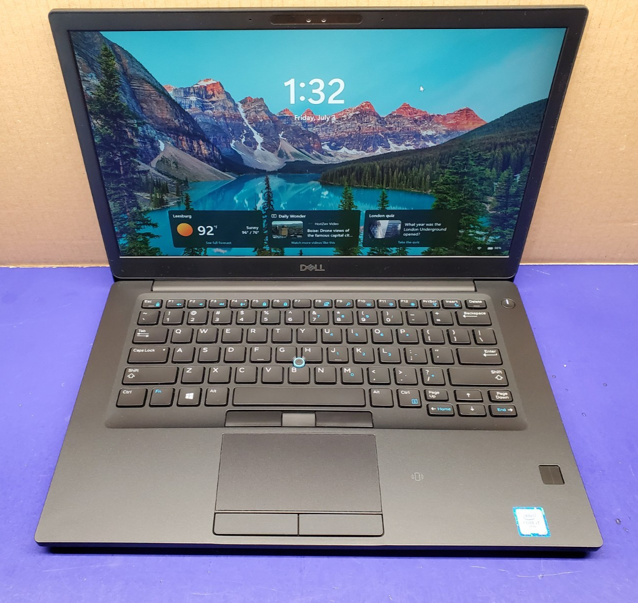 Dell Latitude 7490 Core i7-8650U@1.9GHz 16GBram 512ssd “Professionally Restored”