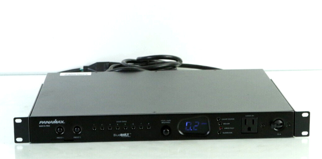 READ Panamax M4315-PRO Bluebolt 9-Outlet 15 Amp Power Management m762