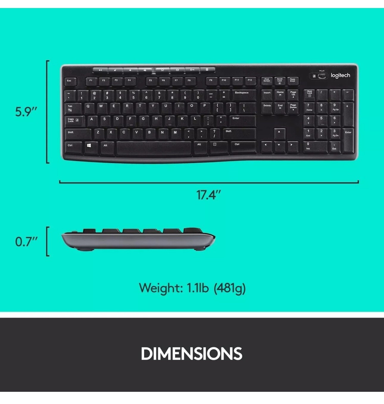 Logitech MK270 Wireless Keyboard and Mouse Combo – 920-008813