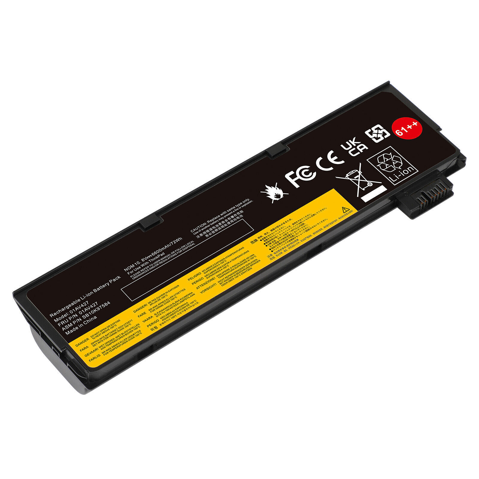 61++ Battery for Lenovo ThinkPad T470 T480 T570 T580 01AV423 01AV424 01AV422