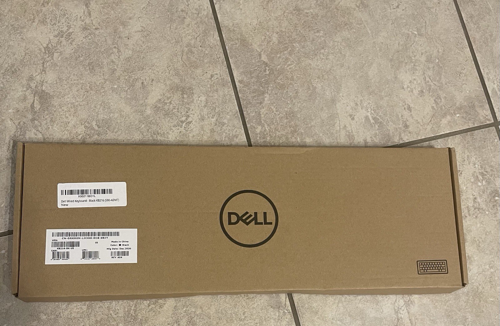 Dell 580-ADMT KB216 Wired Keyboard – Black