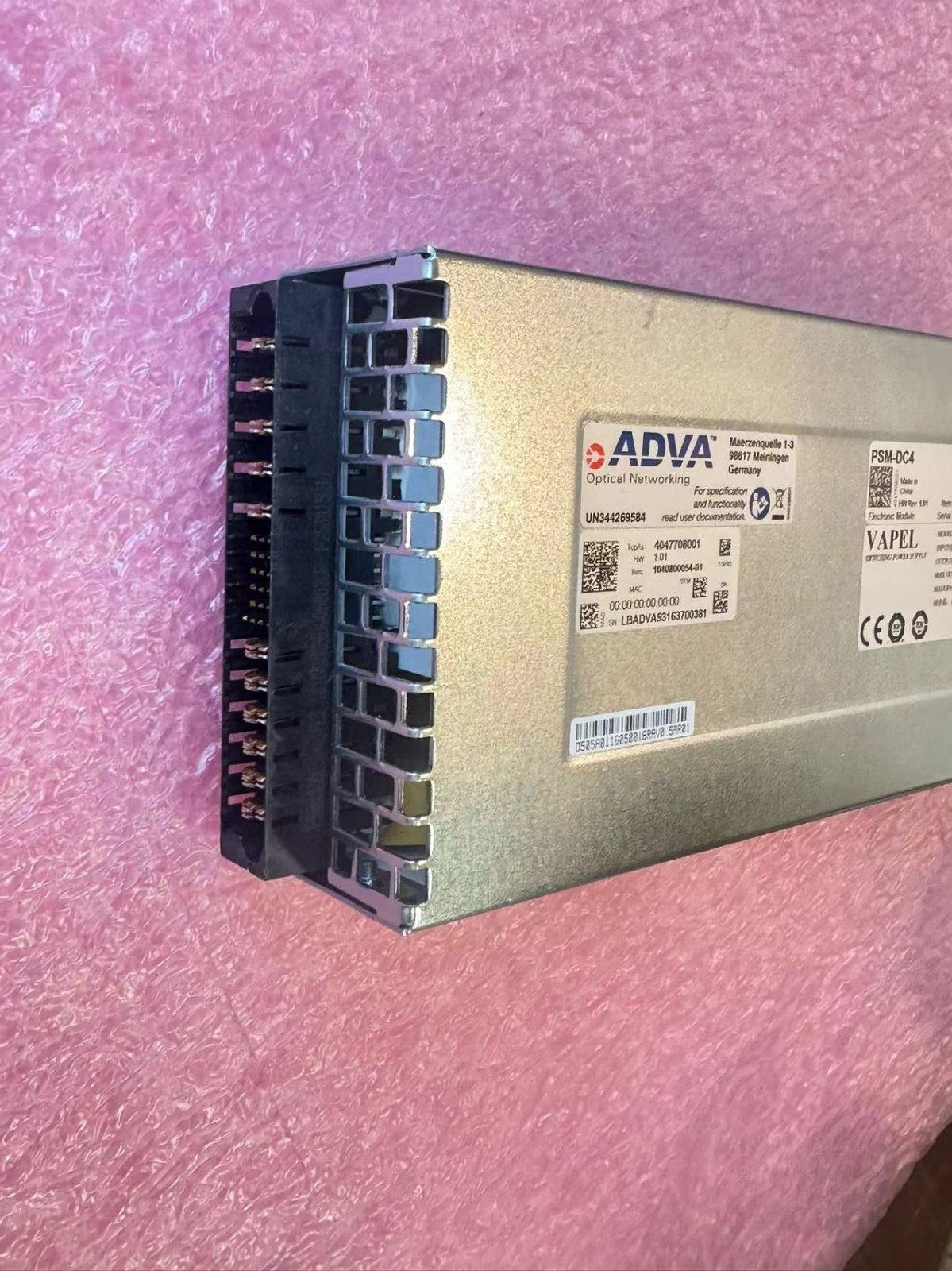 ADVA F8/PSM-DC4 1040800054-01 Power Supply Module, 800W, DC 48/60V for SH4R