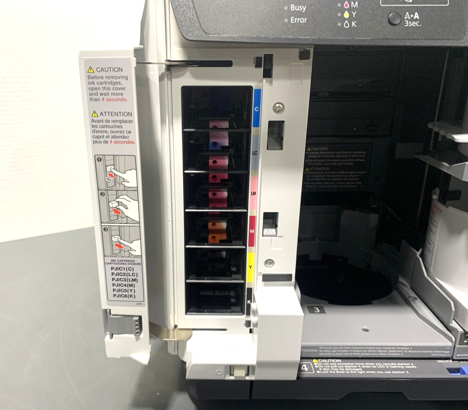 Epson PP-100III N181A Disc Producer DVD/Blu-Ray Disc Printer Power Tested
