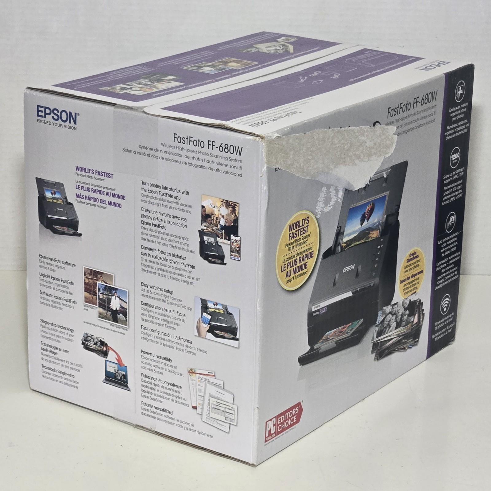 Epson FastFoto FF-680W Photo Scanner (B11B237201) New Retail Sealed Box