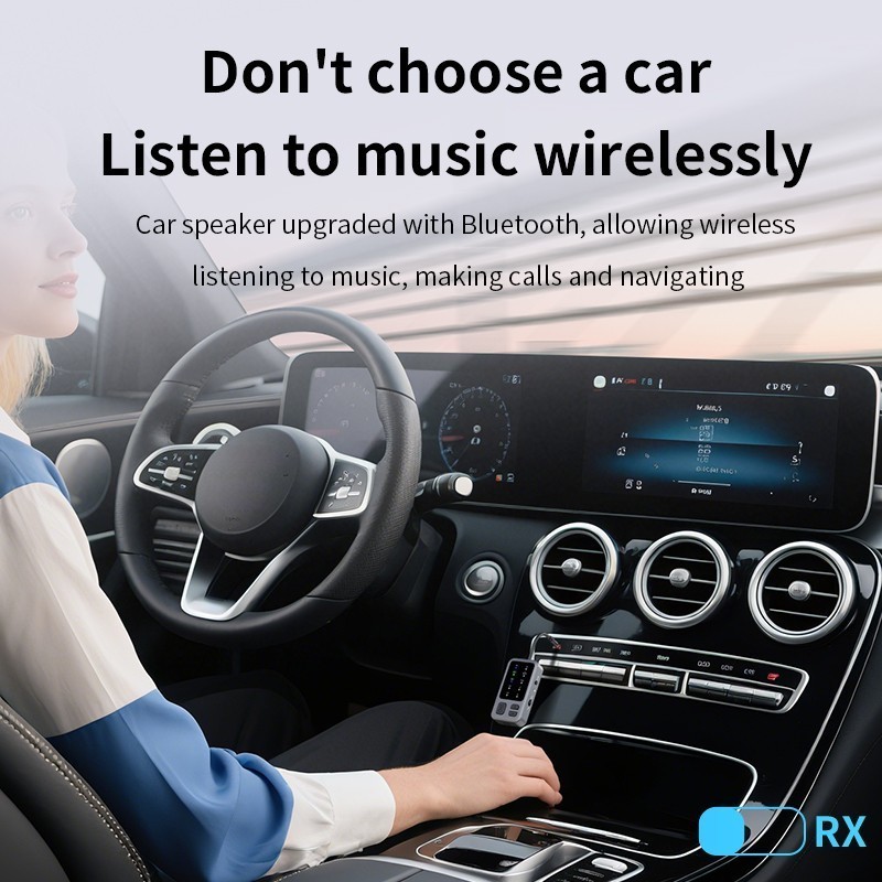 APTX Bluetooth 5.4 Audio Receiver Transmitter 3.5mm Aux Wireless Music Adapter