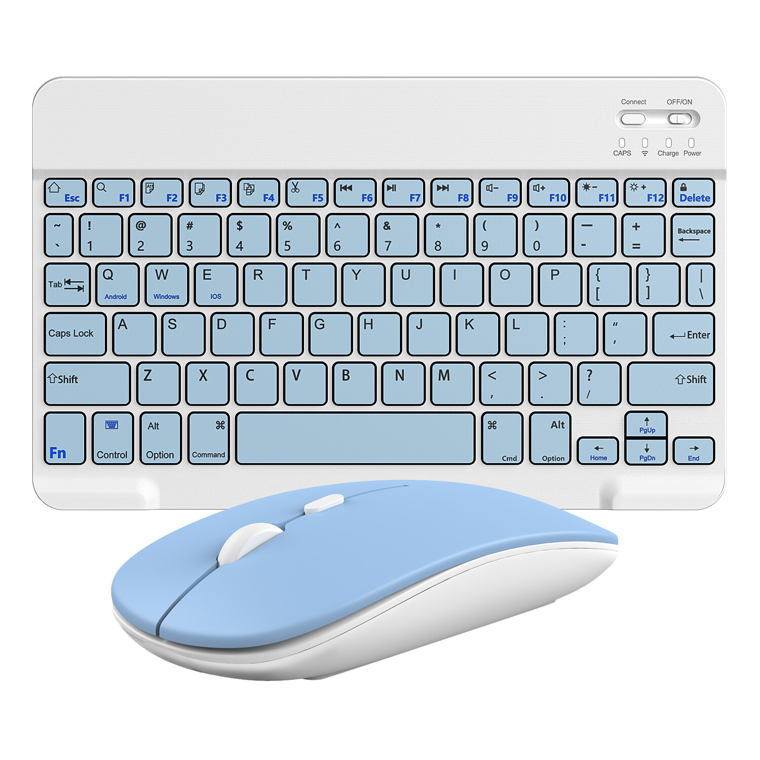 Wireless Bluetooth Keyboard and Mouse Set Rechargeable for iPad Laptop Mac PC US