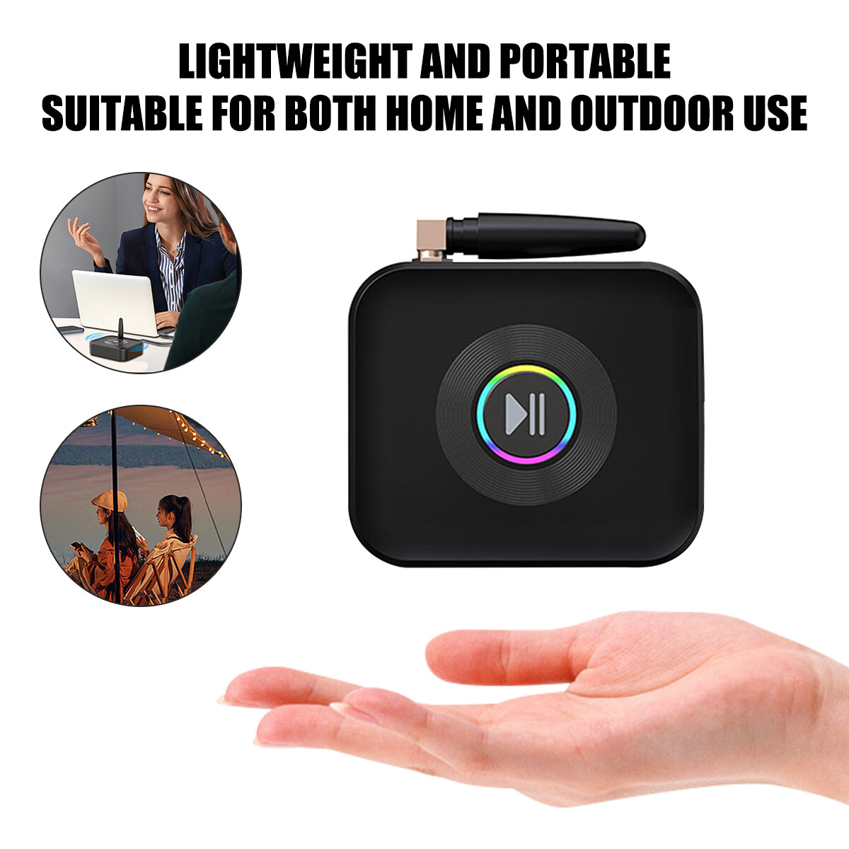 Bluetooth 5.2 Receiver Wireless 3.5mm Jack AUX to 2 RCA Audio Stereo Adapter NEW