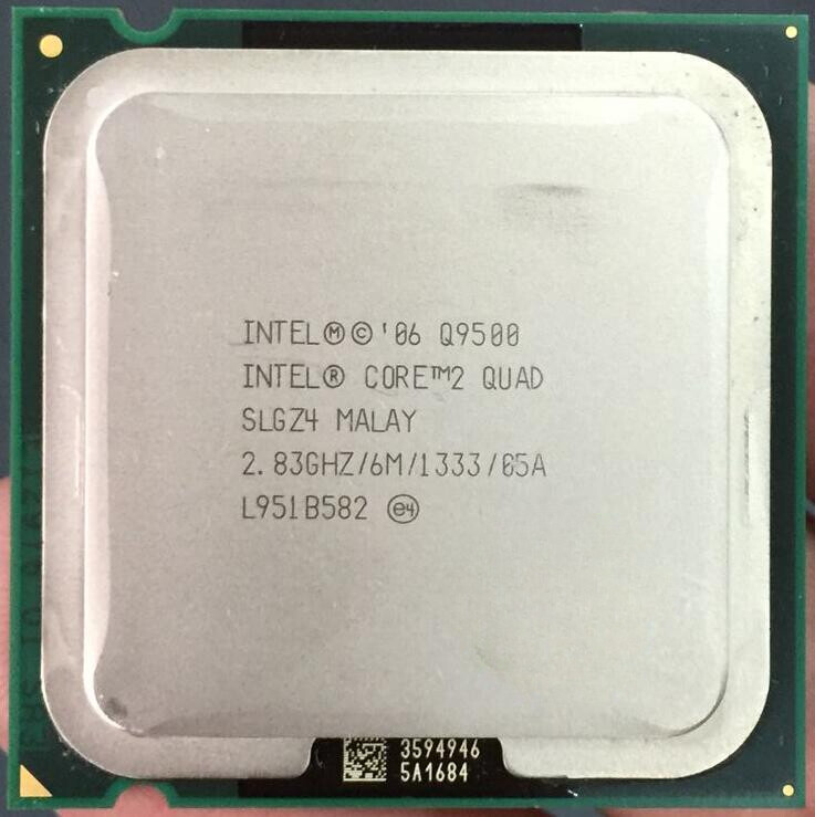 Intel Core 2 Quad Q9500 2.83GHz 6MB 1333MHz SLGZ4 LGA775 CPU Processor