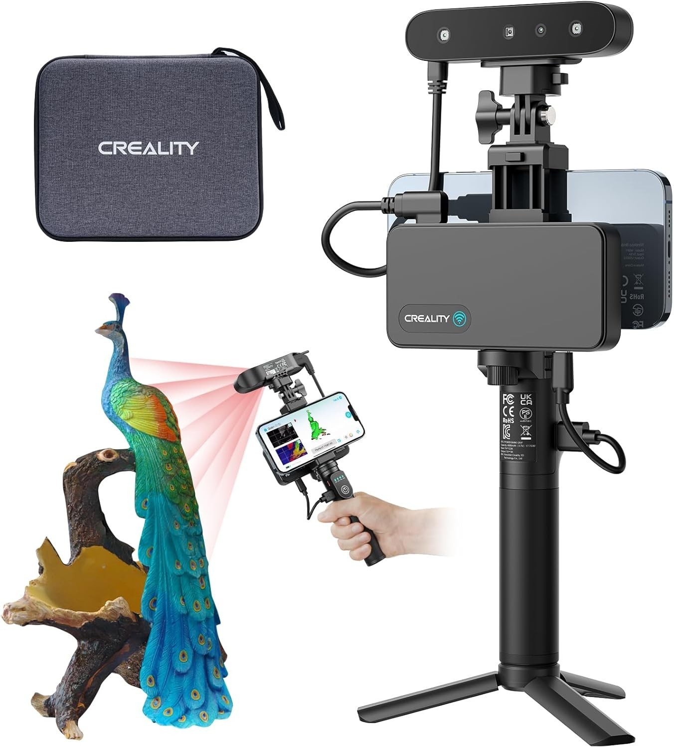 3D Scanner for Printing with Wireless Scanning and Anti-Shake Technology