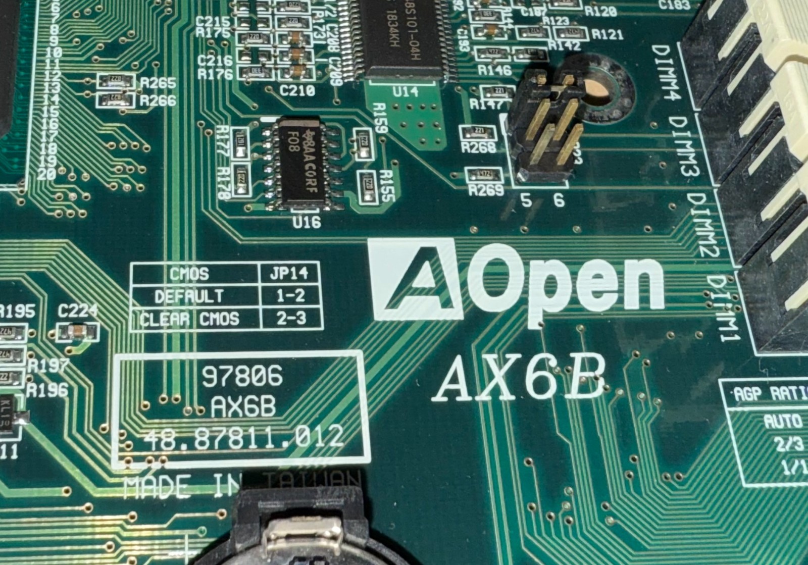 AOpen AX6B Slot 1 ISA AGP Intel Pentium III CPU @ 600MHz 262Mb SDR UDIMM RAM KL