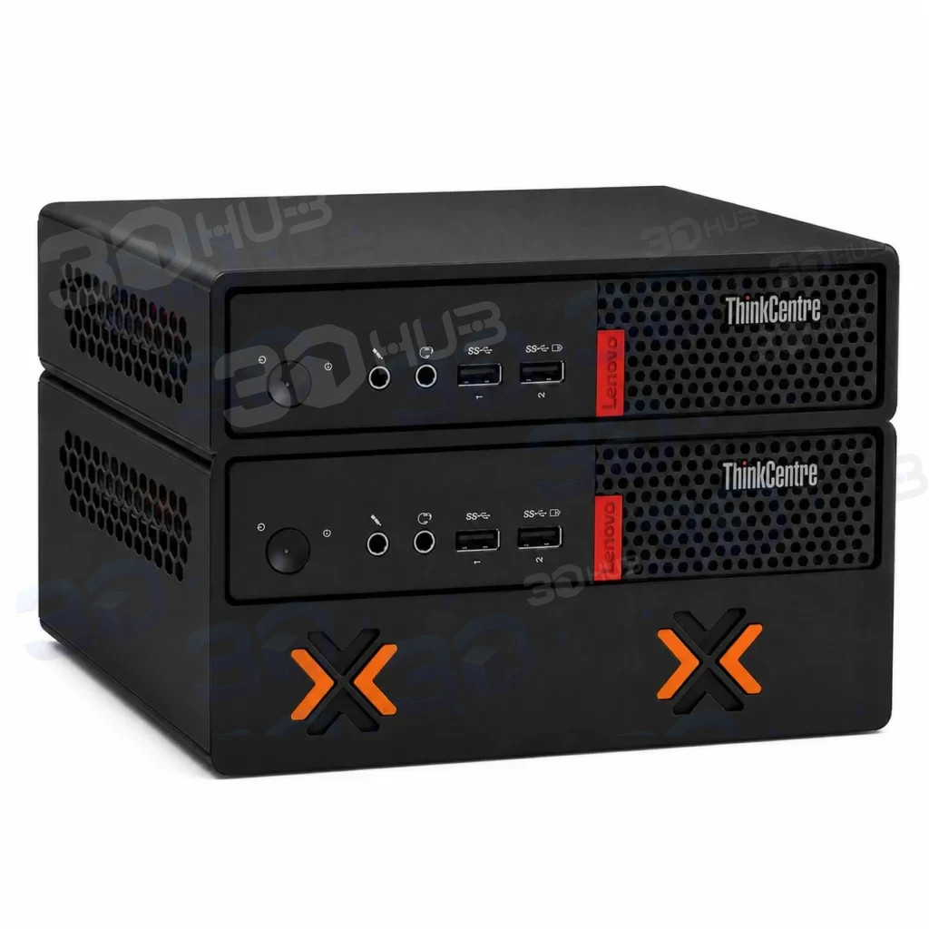 Lenovo M910q PC Rackmount Proxmox Cluster Rack W/ Compartments for Power Supply