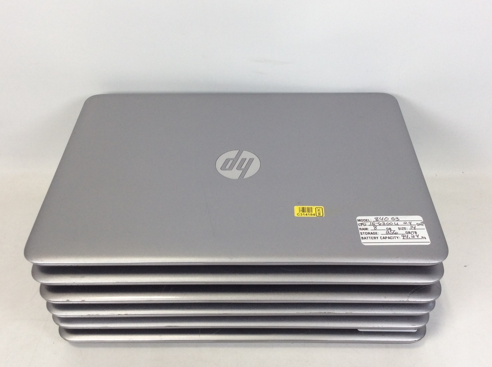 HP EliteBook 840 G3 i5-6300U 2.40GHz 8GB Ram 256GB SSD Laptop 14″ Batt Cap +85%