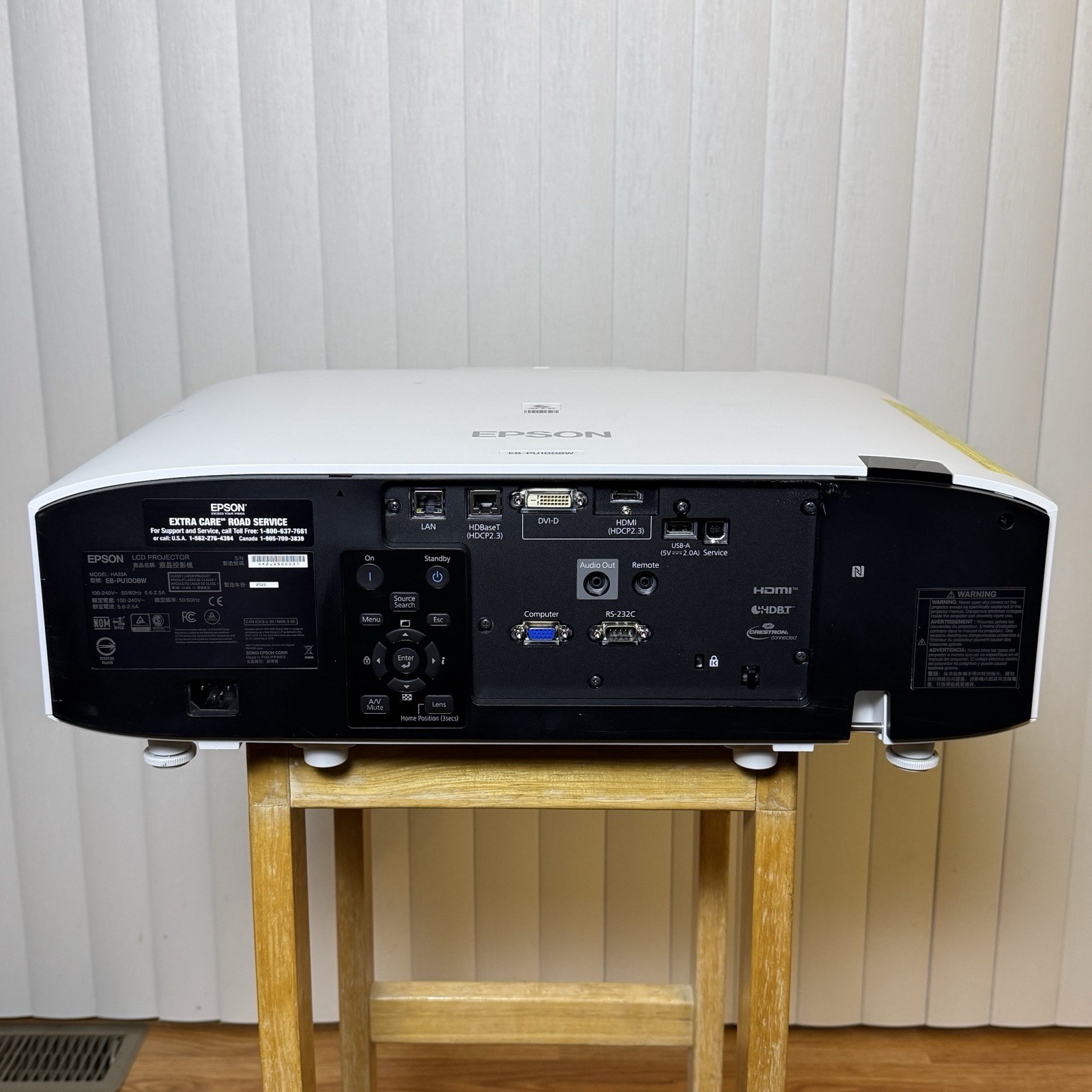 Epson EB-PU1008W 3LCD WUXGA 8,500 Lumen Laser Projector w/ 4K | 2726 Light Hours