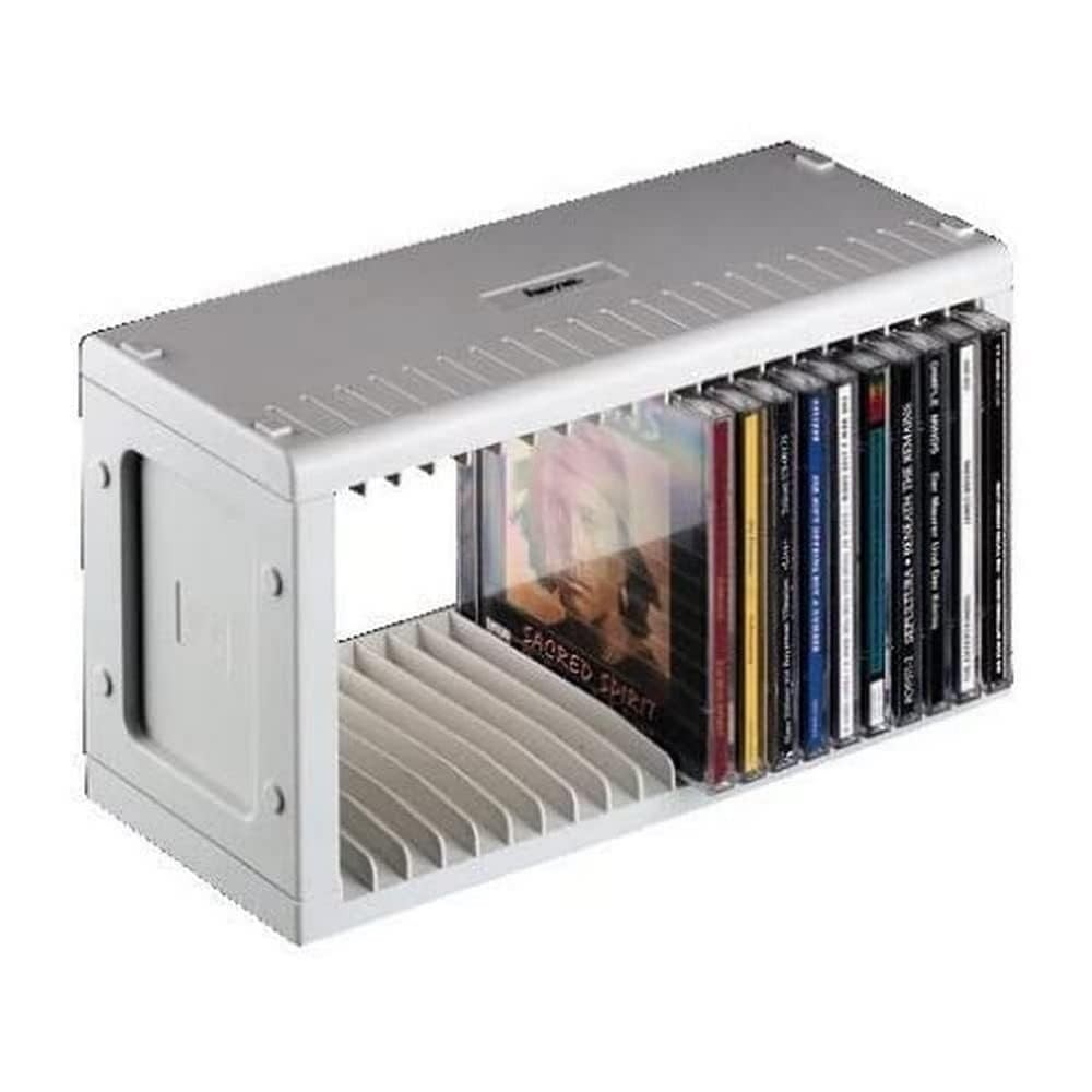 Hama CD Rack for 20 CDs (CD storage for hanging or standing, space-saving, small