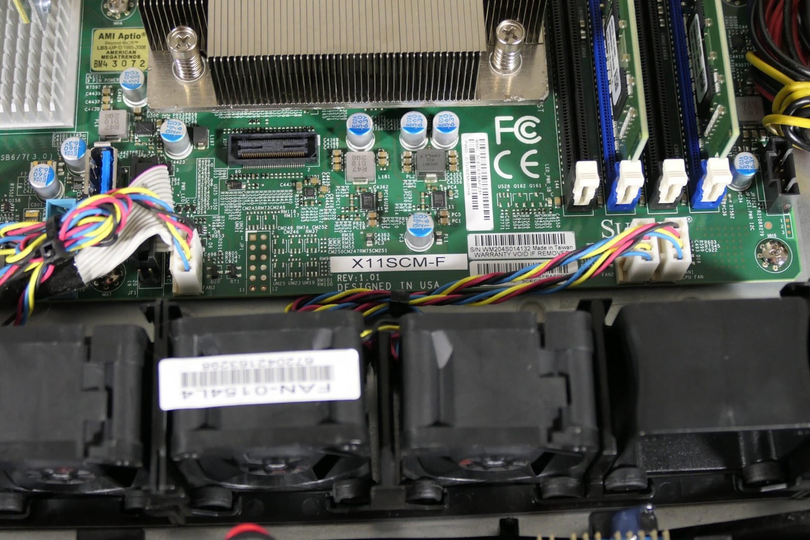 Supermicro 1U Server X11SCM-F Xeon E-2124 3.3Ghz 16gb 4x Trays