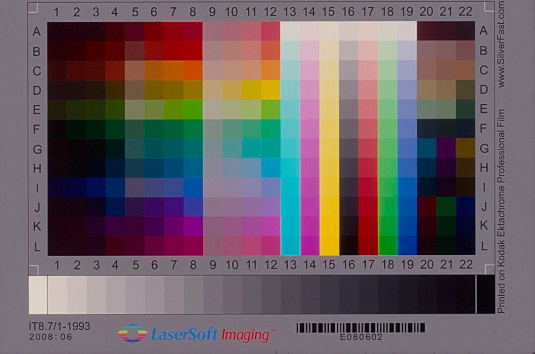 LaserSoft Imaging Standard 35mm Kodak IT8 Color Calibration Target