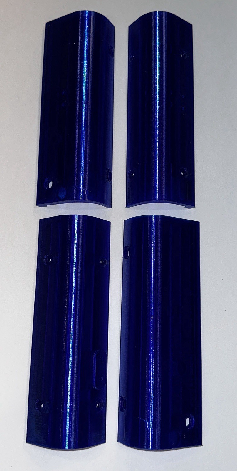 Flashforge ad5x Enclosure Kit Printed Parts Metallic Blue PETG Material.