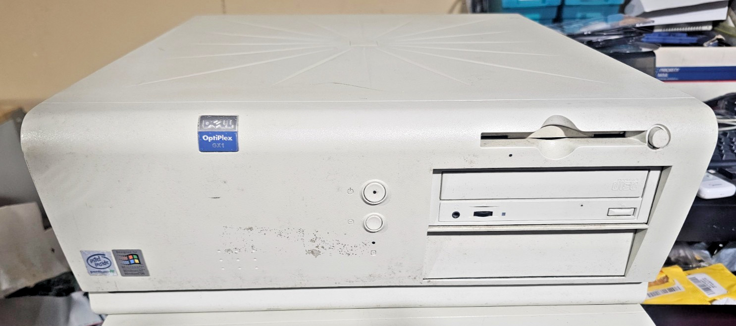 Dell OptiPlex GX1 Vintage PC P-III 500MHz Dual-Boot DOS/Win98SE Retro Gaming
