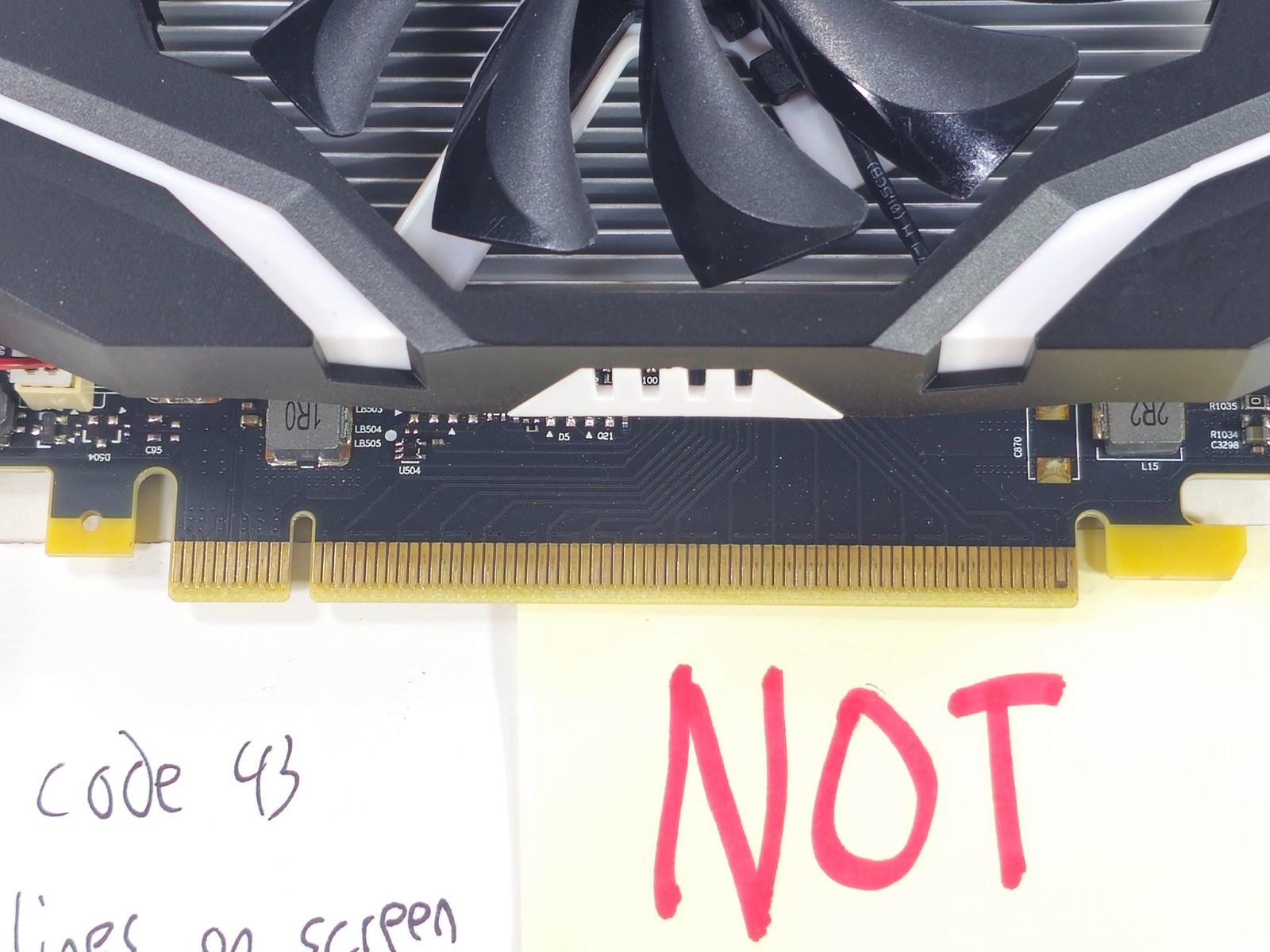 [NOT WORKING] MSI GeForce GTX 1050 Ti OC 4GB 4G 128-bit GDDR5 PCI-E 3.0