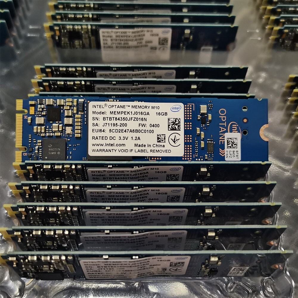 10x Intel Optane Memory M10 SSD M.2 2280 16GB MEMPEK1J016GA PCIe 3.0 Xpoint NVMe