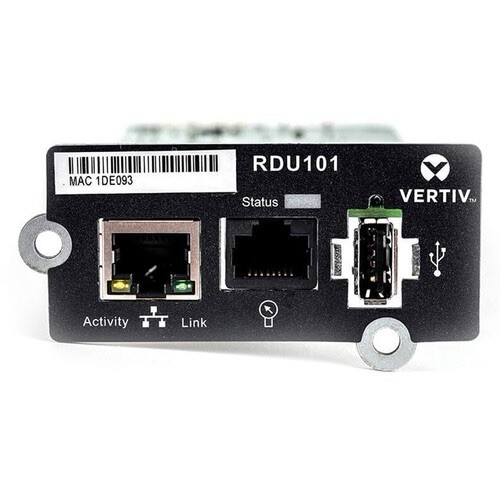 New Sealed Vertiv Liebert IntelliSlot RDU101 – Network Card | Remote Monitoring