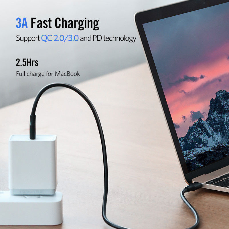 EVICIV 20AWG Type C to USB C Cable 5V 3A Charging Fast Charger USB 2.0 Data Lead