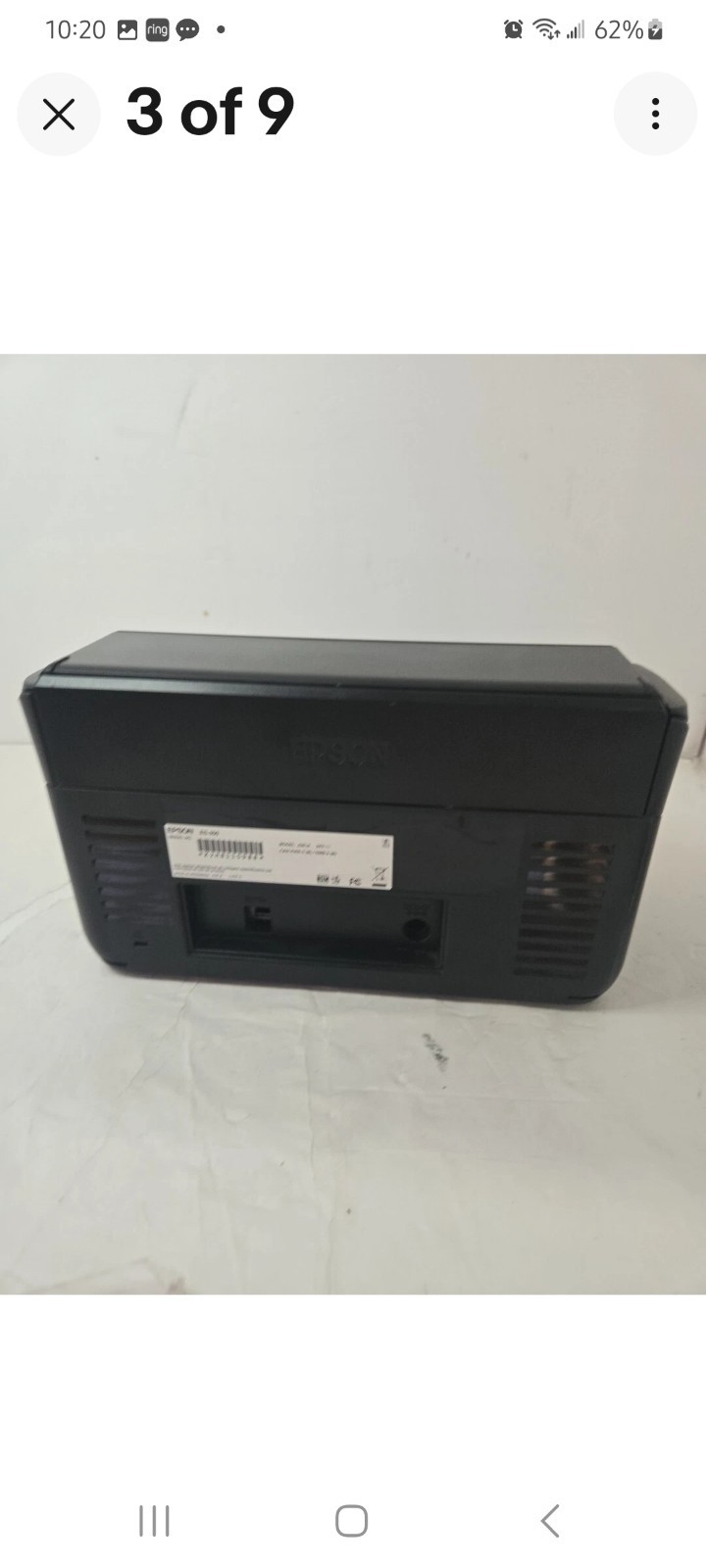 Epson WorkForce ES-400 J381A Duplex Desktop Color Document Scanner w/AC Adapter
